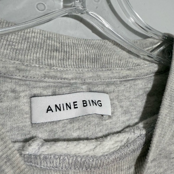 ANINE BING Ramona Sweatshirt Ab X To Kate Moss in Heather Grey XS Rare Revolve - Picture 9 of 16